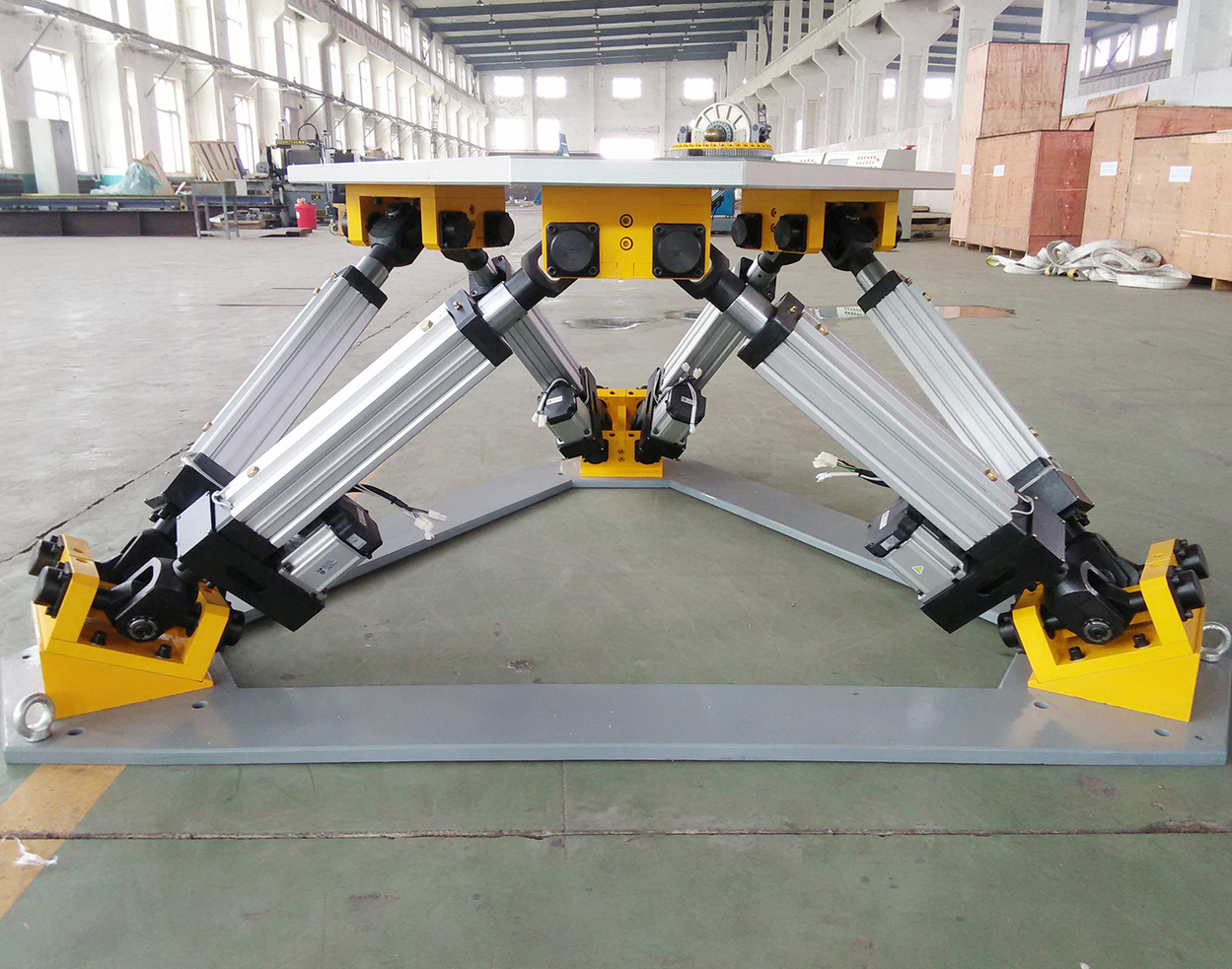 六自由度搖擺臺（折返+十字軸）