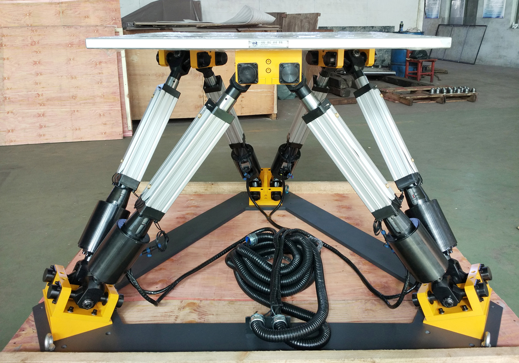 六自由度搖擺臺（直動-十字軸）